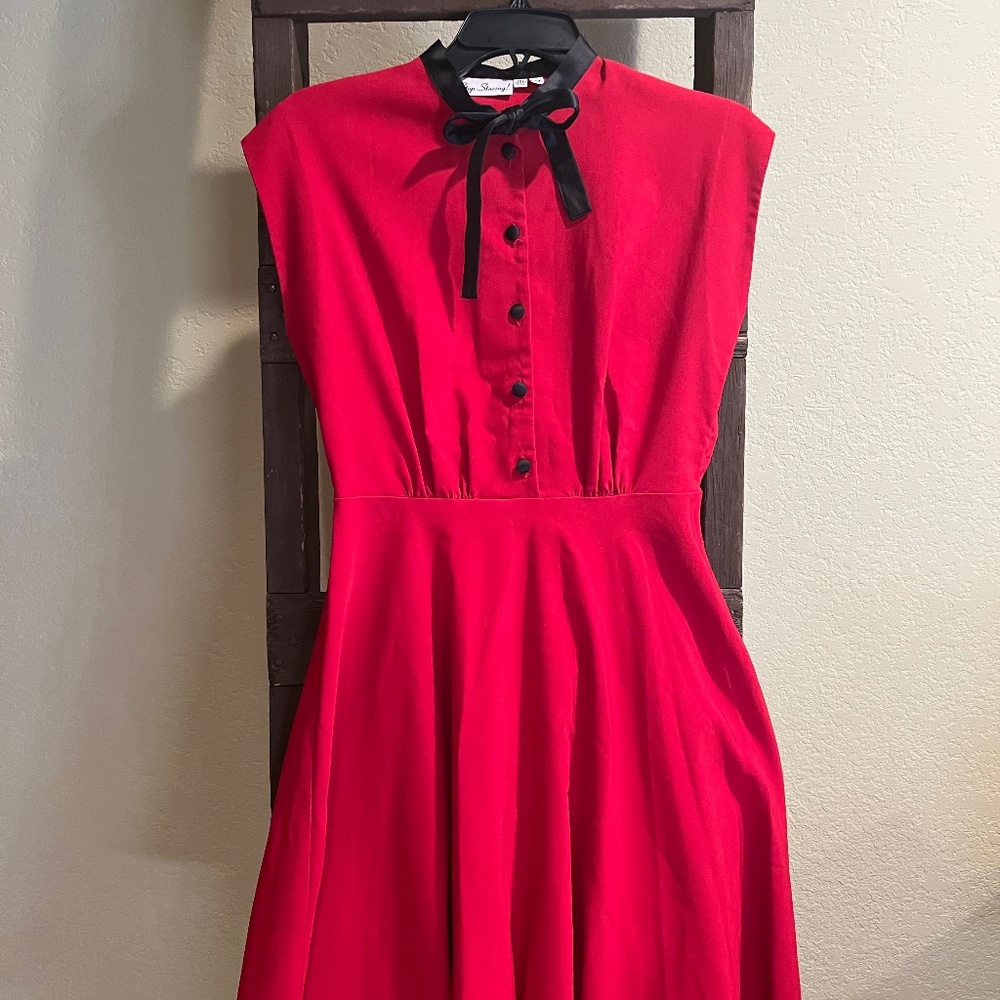 Vintage style Stop Staring! red dress